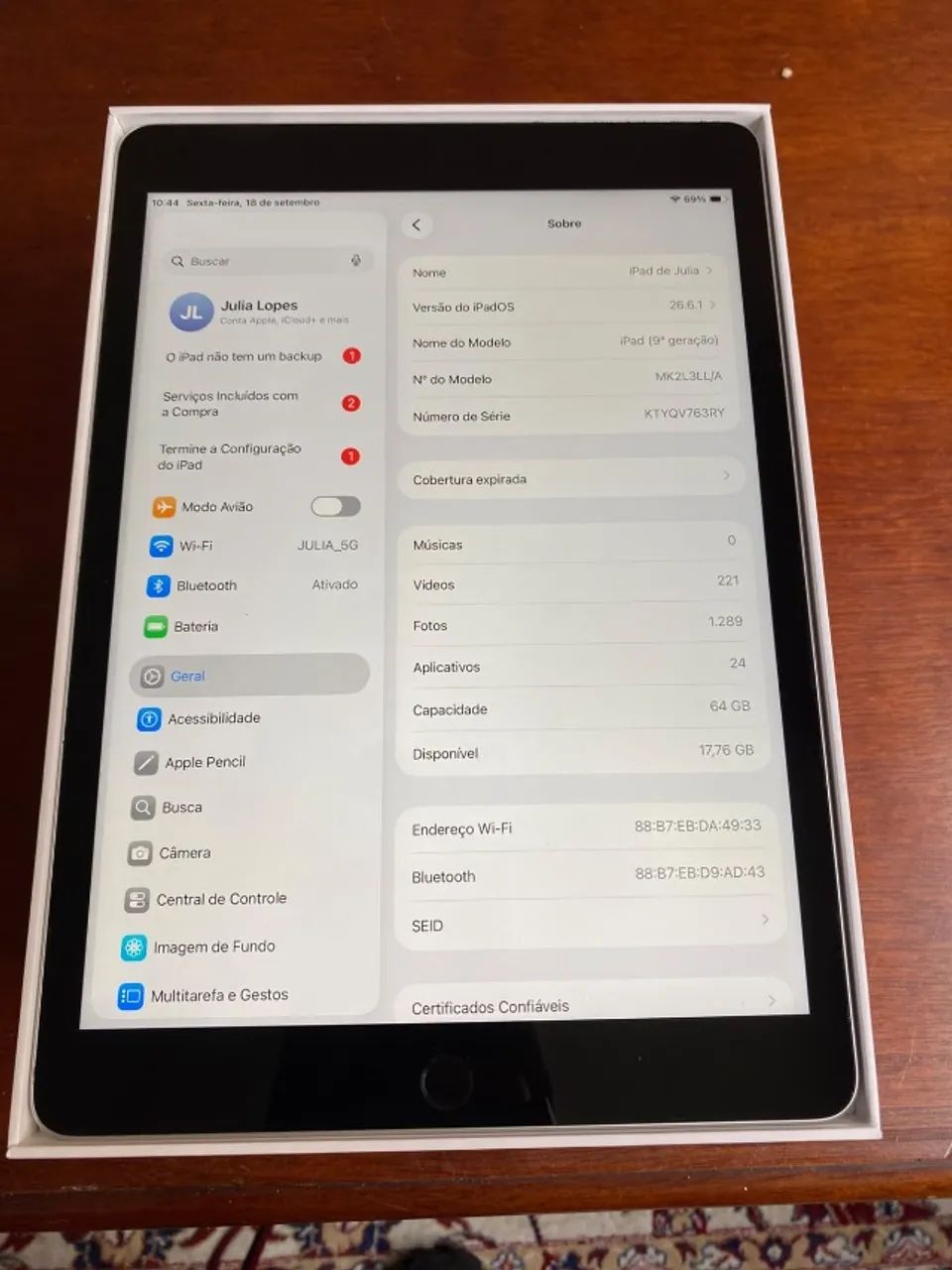 Ipad 9 geração 64gb - Foto 5