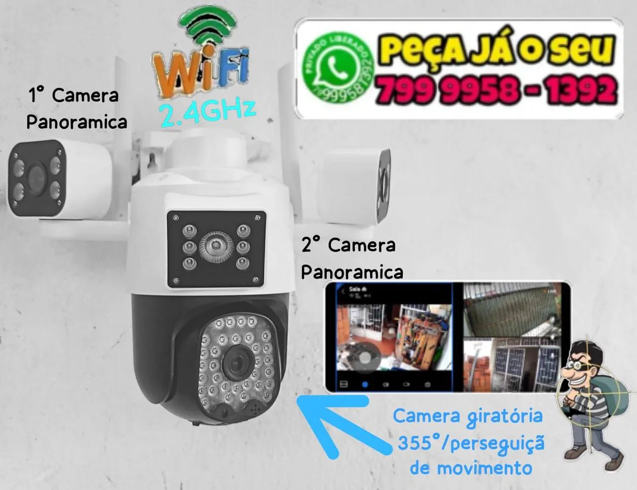 Câmera veicular 3em1 - Foto 2