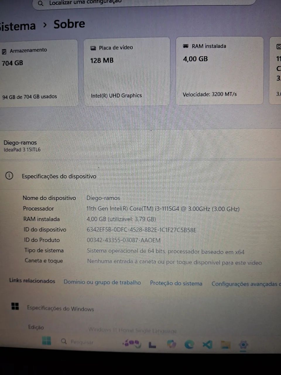 NOTEBOOK LENOVO - Foto 2