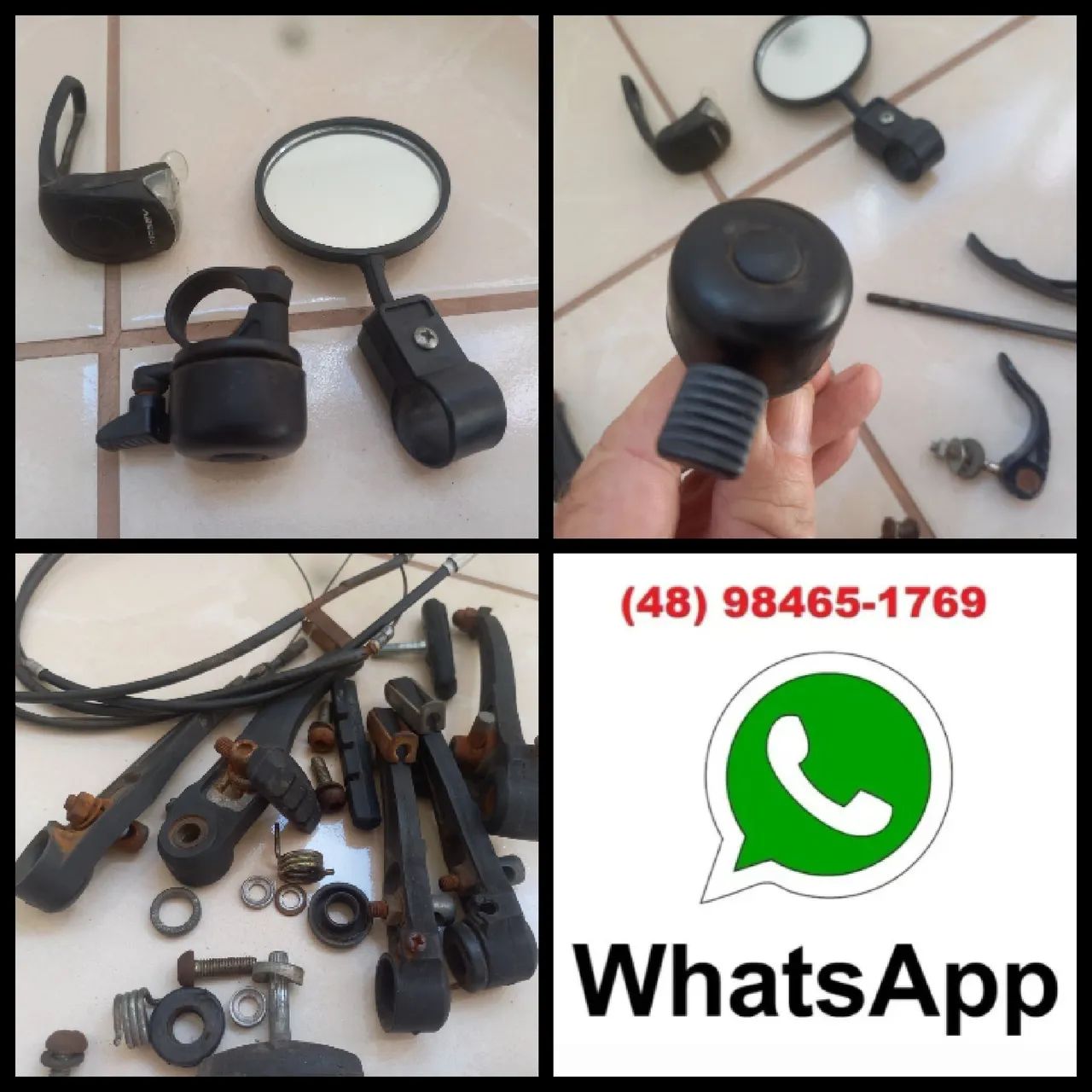 Lote de peças de bicicleta  - Foto 3