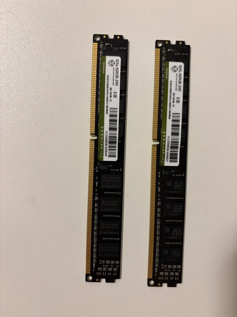 Par de Memória DDR3 1600MHZ