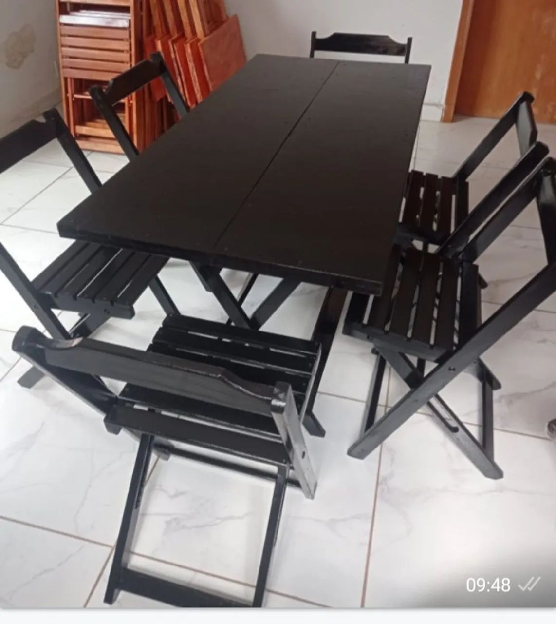 Conjunto de mesa e cadeiras dobráveis ? - Foto 2