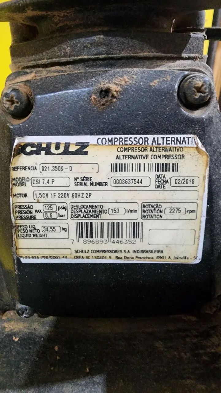 Compressor de ar seminovo  - Foto 3
