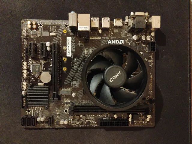 Kit Upgrade AM4: Ryzen 5 5500 + Placa-Mãe Gigabyte A320M-S2H (Com Cooler) - Foto 3