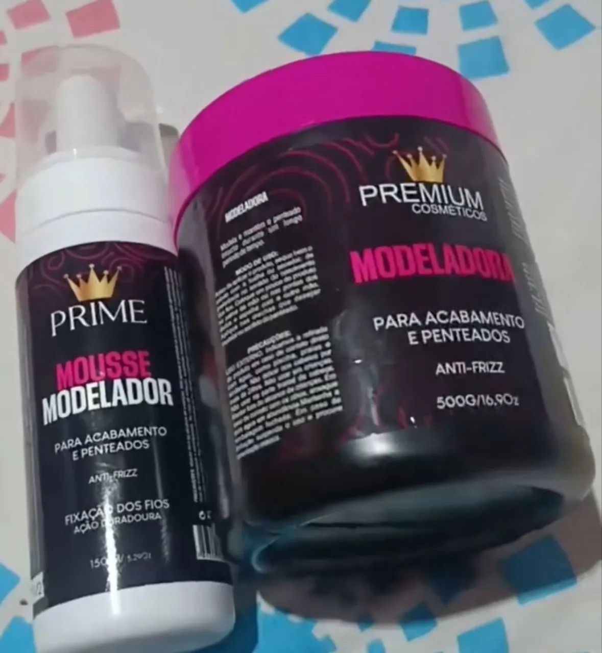 Cabelo e fixador 