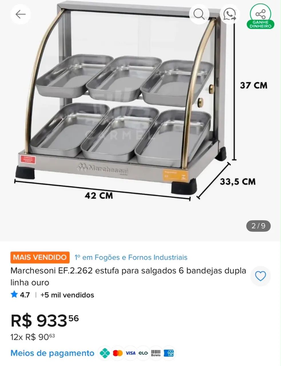 Estufa para salgados Marchesoni - Foto 4
