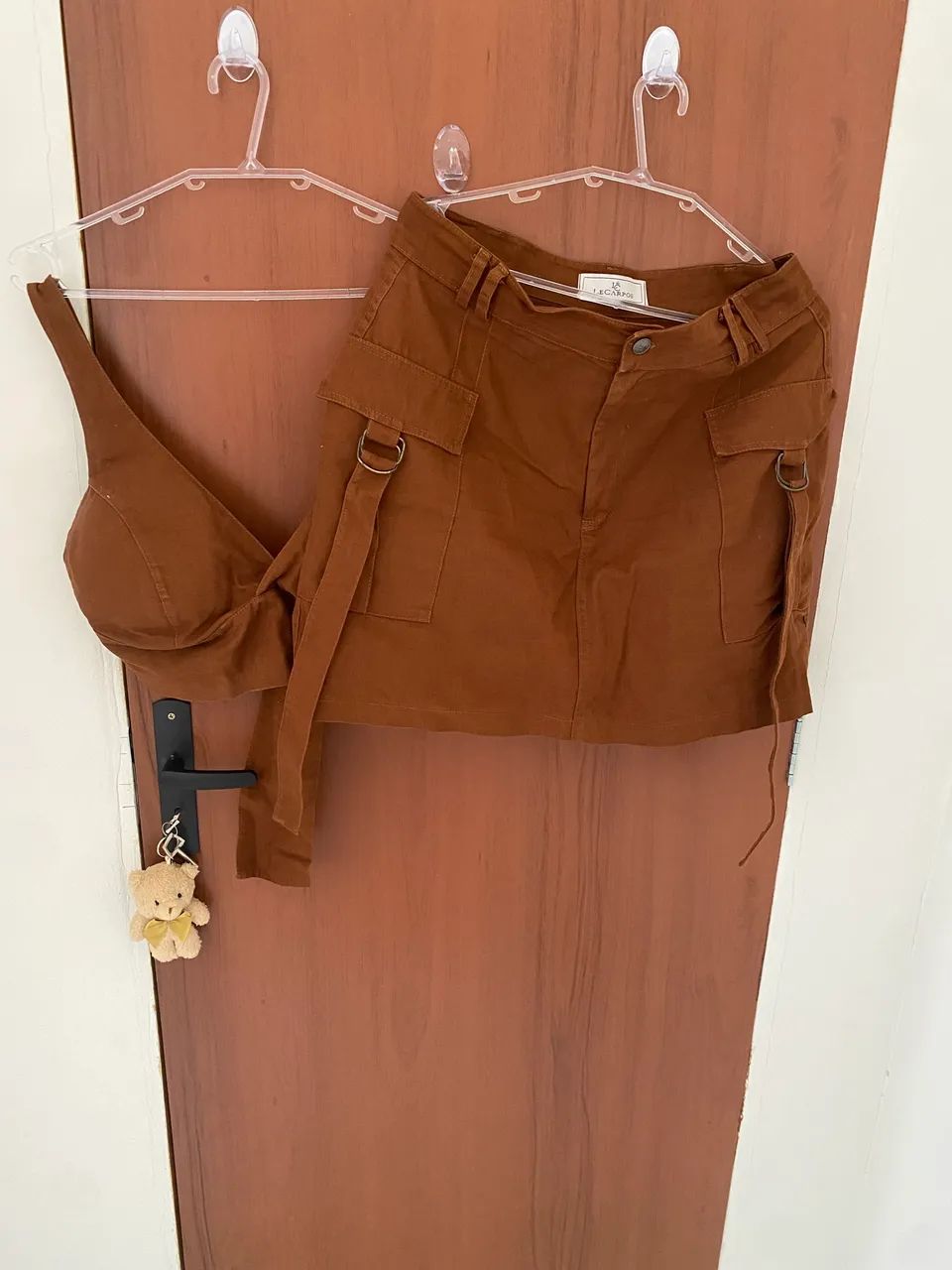 Conjunto saia e top amarração 
