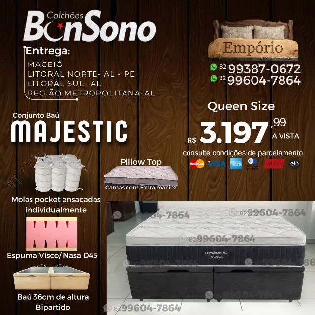 Conjunto baú base bau e colchão Bonsono itens a pronta entrega consulte modelos  - Foto 5