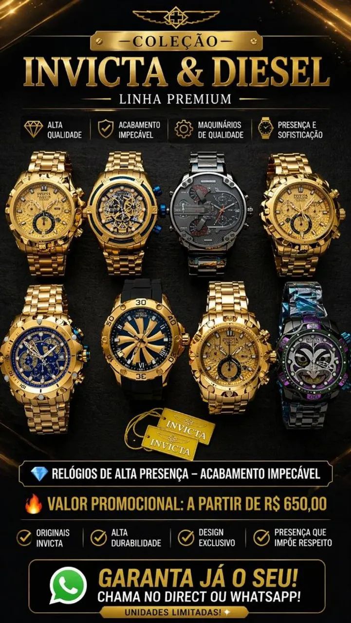 Relogio linha premium 
