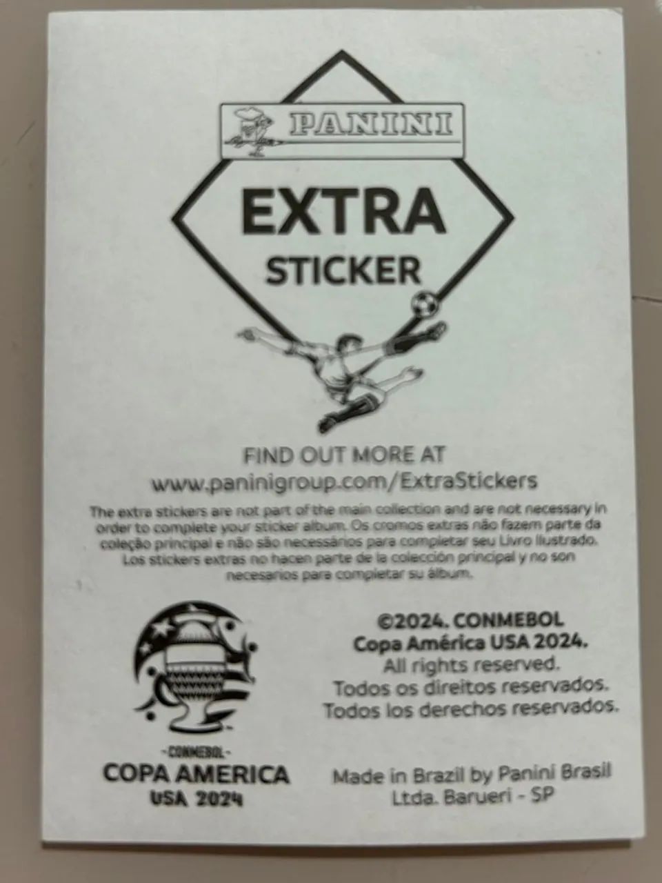 Figurinha extra sticker Copa América - Foto 2