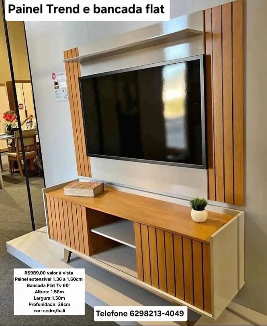 Painel Trend e bancada flat