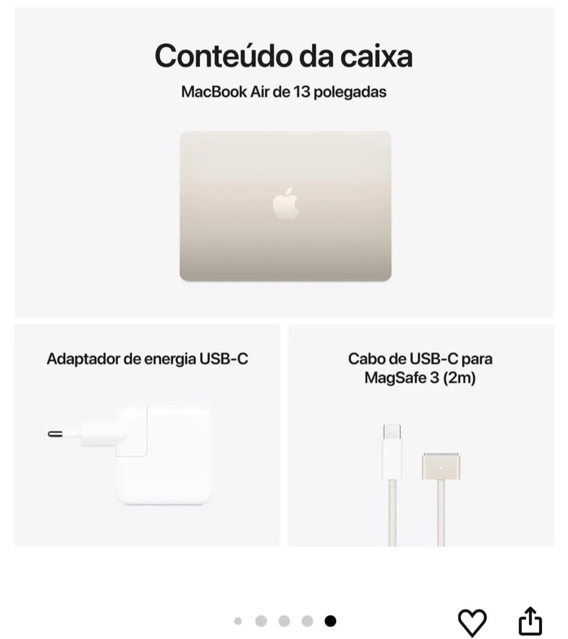 MacBook Air 2025 16GB RAM M4 256GB NOVO 