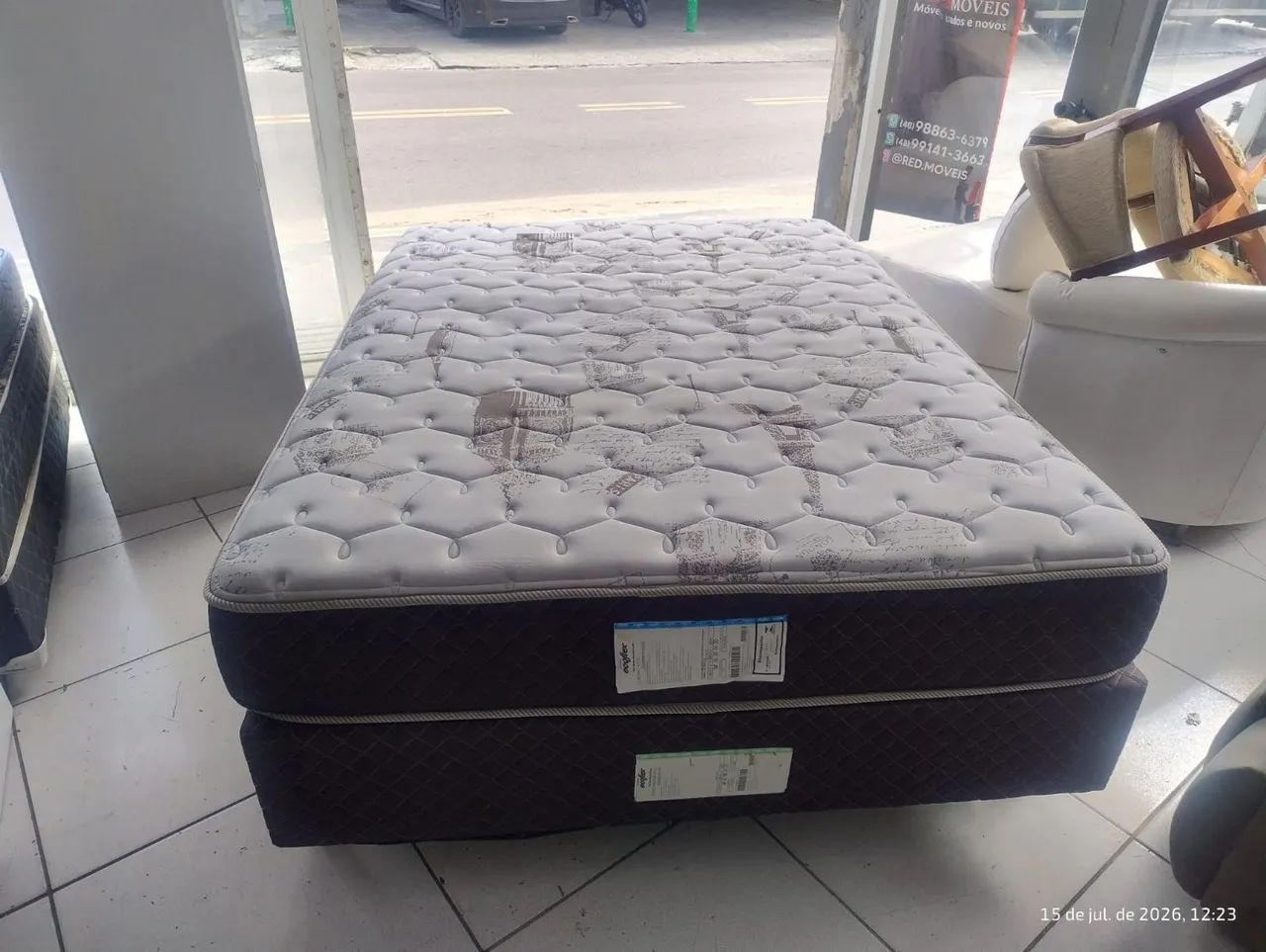 CONJUNTO BASE BOX COM COLCHÃO CASAL  - Foto 3