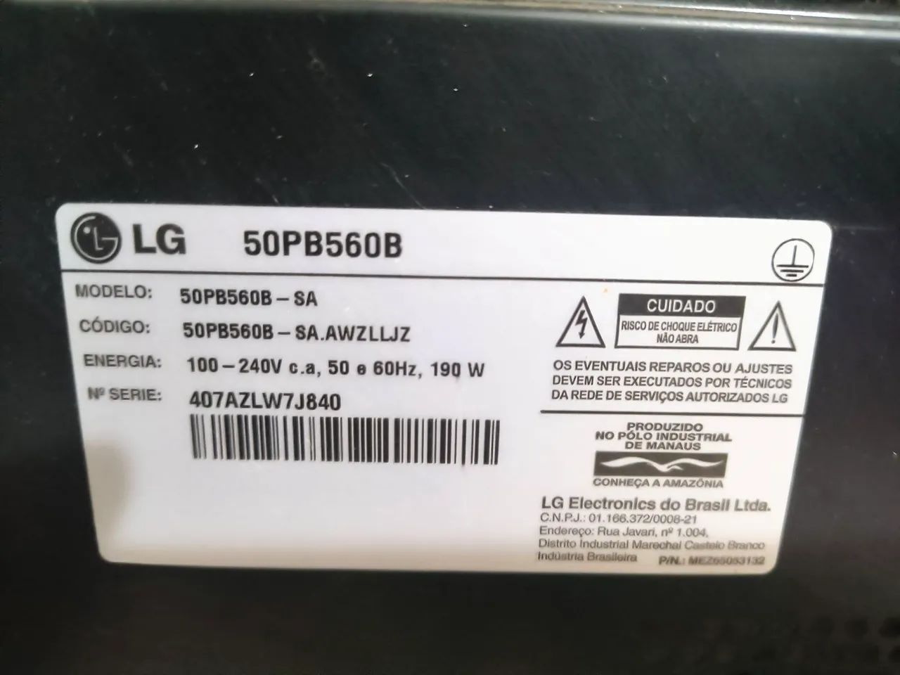 Tv LG plasma 50 polegadas - Foto 3