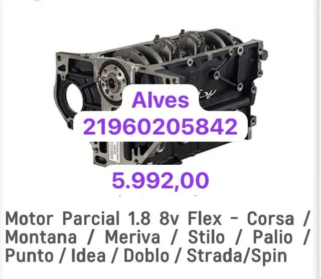 Motores parciais Chevrolet 