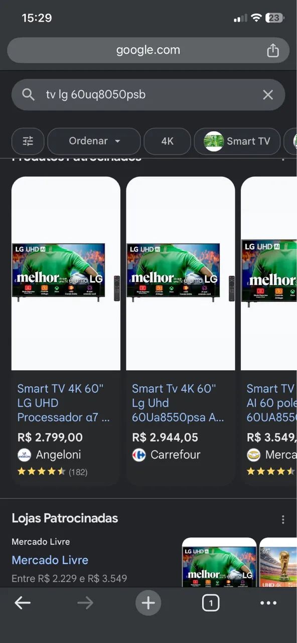 TV Smart LG 60 polegadas - Foto 3