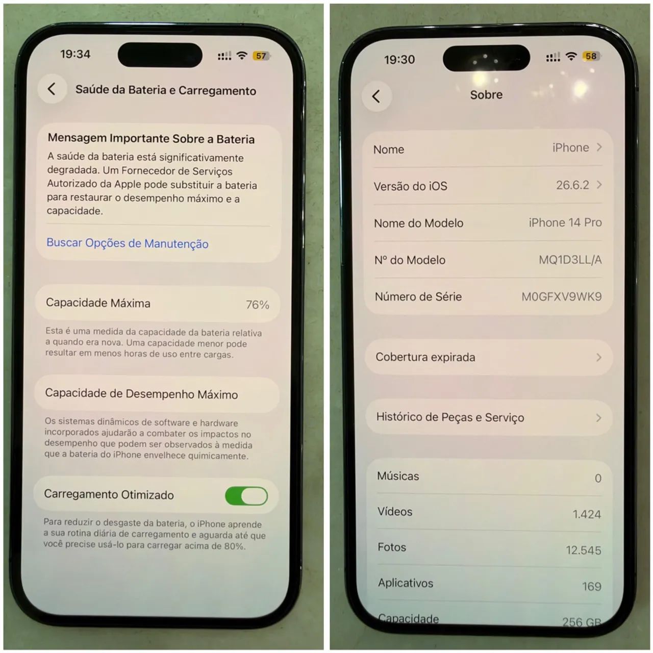 iPhone 14 PRO 256gb Único Dono nota fiscal e caixa - Foto 2