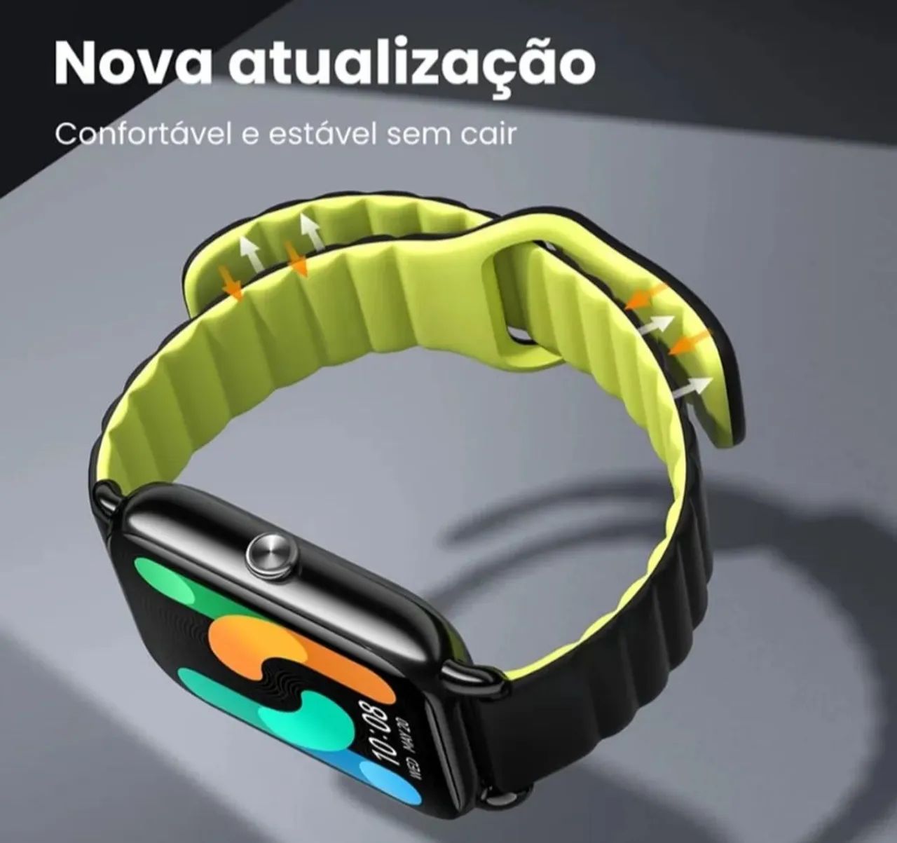 Relógio Smartwatch Haylou Rs4 Plus Tela 1.78 Pol. Preto Preto Imã Preto Preto - Foto 5