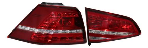 Par Lanterna Sinaleira Golf 2014 2015 2016 2017 L.e Nova Led Esquerdo/motorista Vermelho - Foto 2