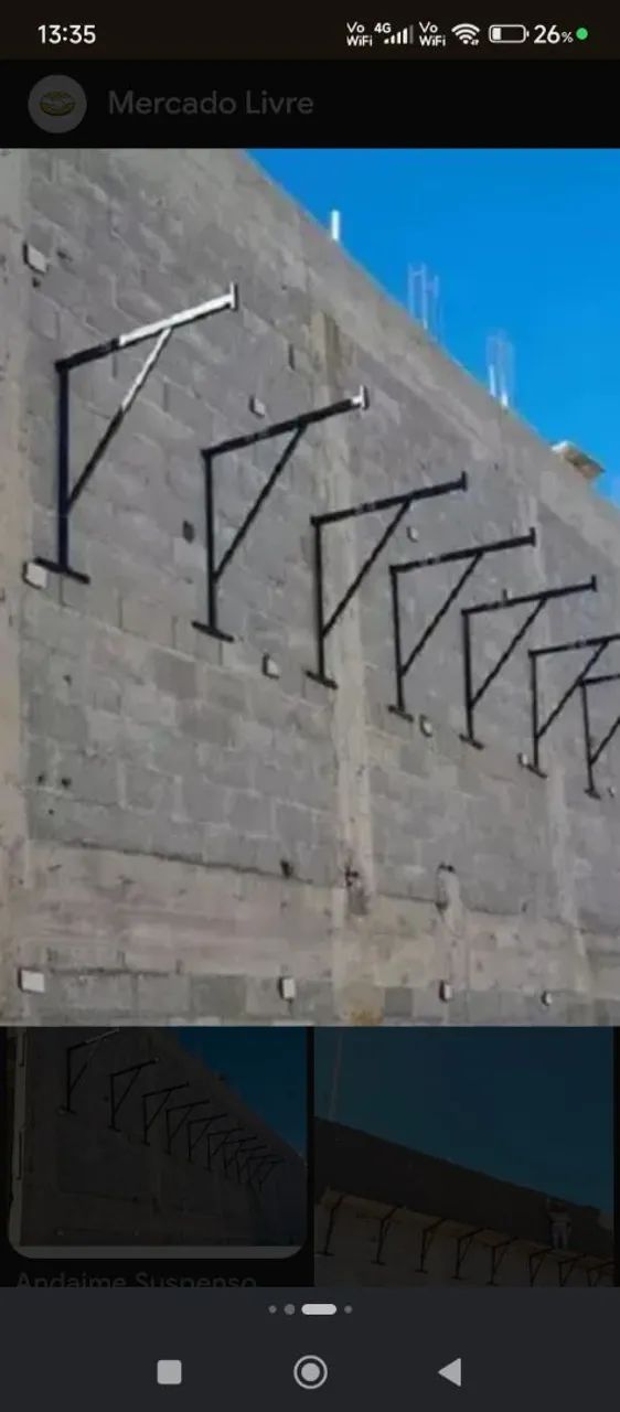 Andaimes Suspenso de Parede  - Foto 3