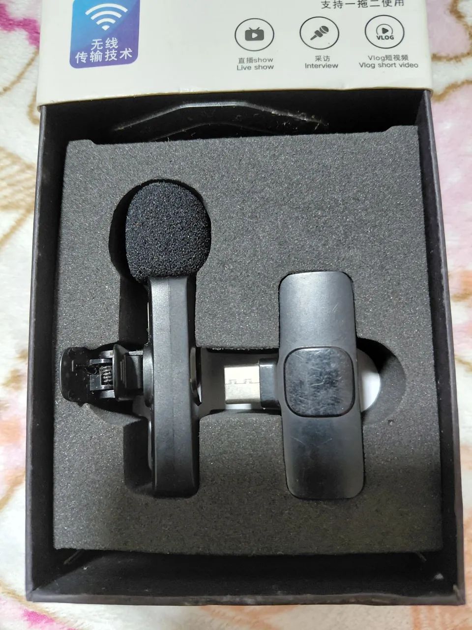 Microfone sem fio para celular R$ 20