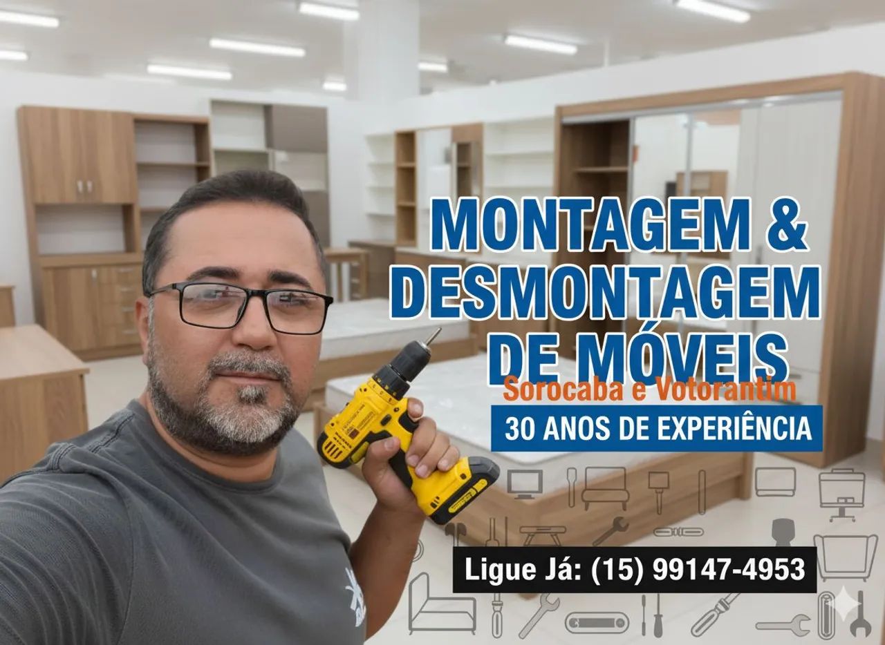 Montador de móveis profissional preço justo e rapidez 