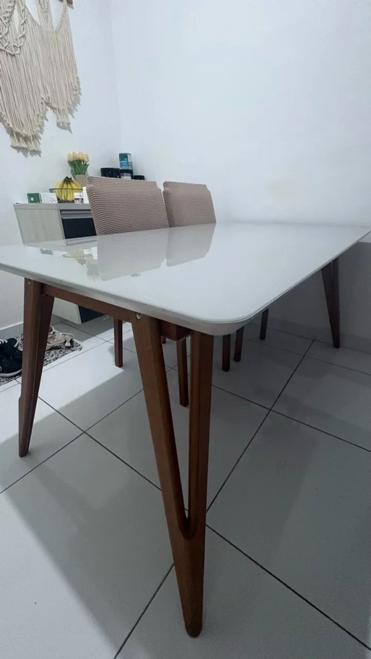 Mesa de vidro temperado 8 lugares  - Foto 4