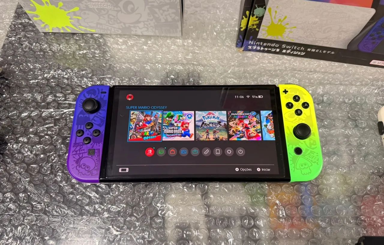 Nintendo Switch Oled Edição Limitada Splatoon 3 - Foto 3