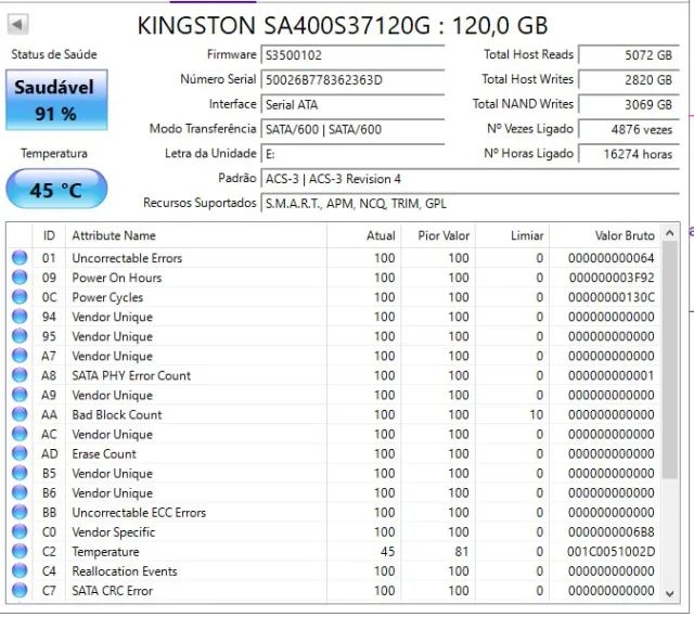 Ssd Kingston 120gb - Foto 2