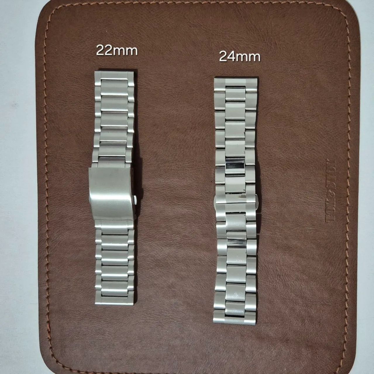 Pulseiras de aço para relógio com encaixe de 22 mm e 24 mm