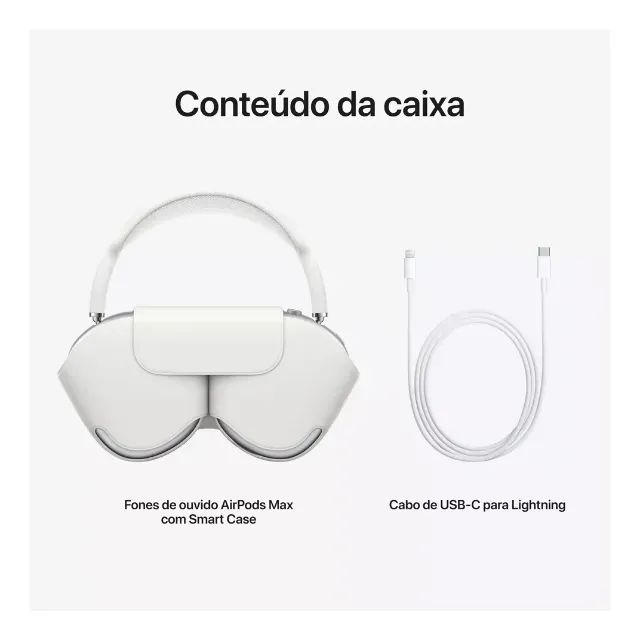 Apple - AIRPODS MAX - Prata - Lacrado - Fones de Ouvido - Terras