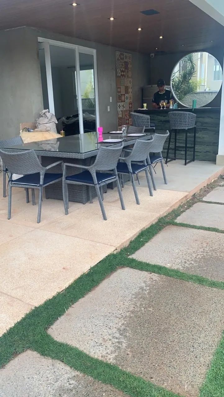 Mesa com 8 cadeiras  - para área externa  - Foto 2