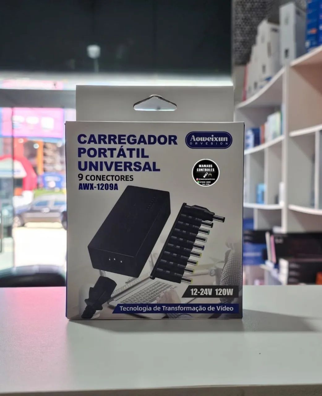 Carregador portátil universal para notebook 