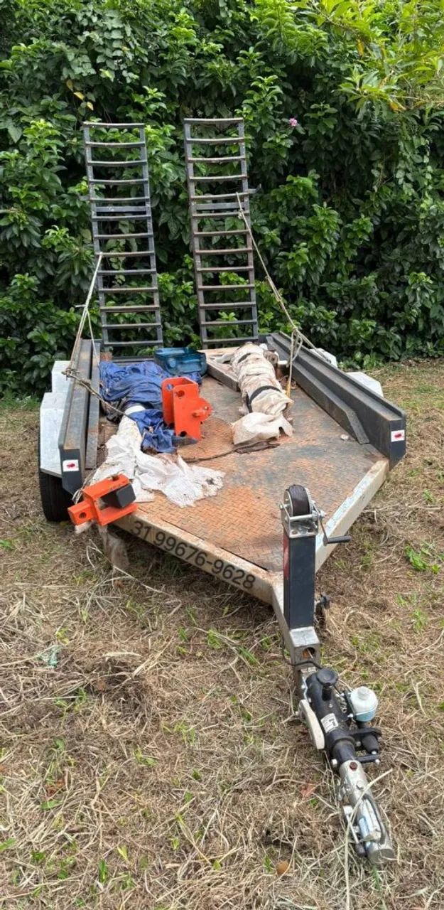 Carretinha Bitruck com documentação para mini escavadeira Yanmar vio20