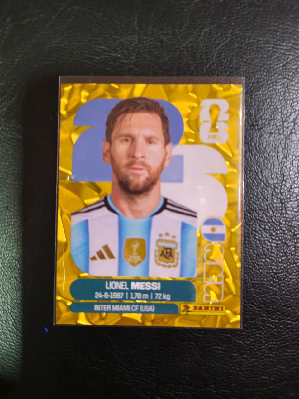 Gold crumple Lionel Messi