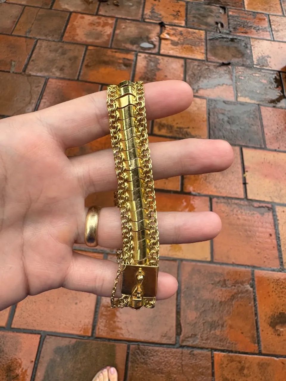 Pulseira de ouro 18k - 26g - Foto 4