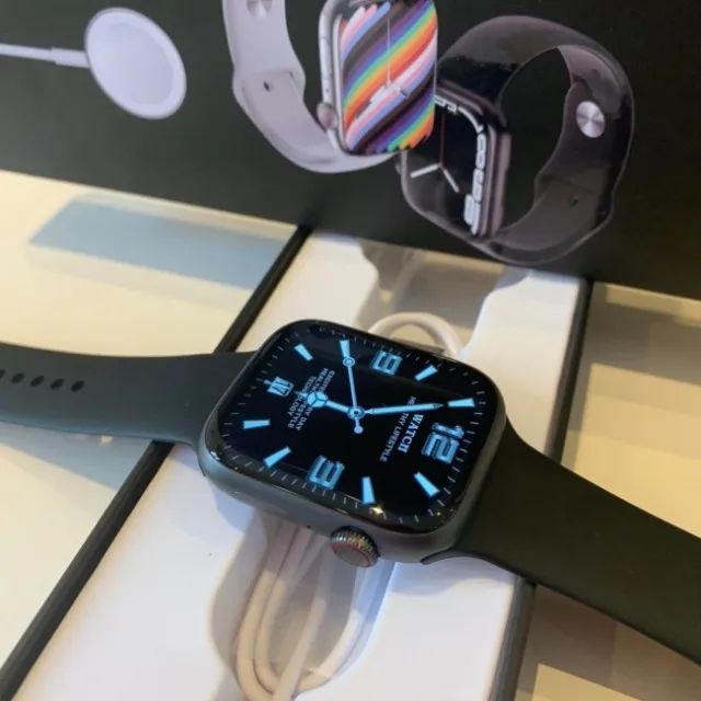 Smartwatch W28 Pro Série 8 45mm Completo Com Chamada Bluetooth NFC e Tela HD - Foto 5