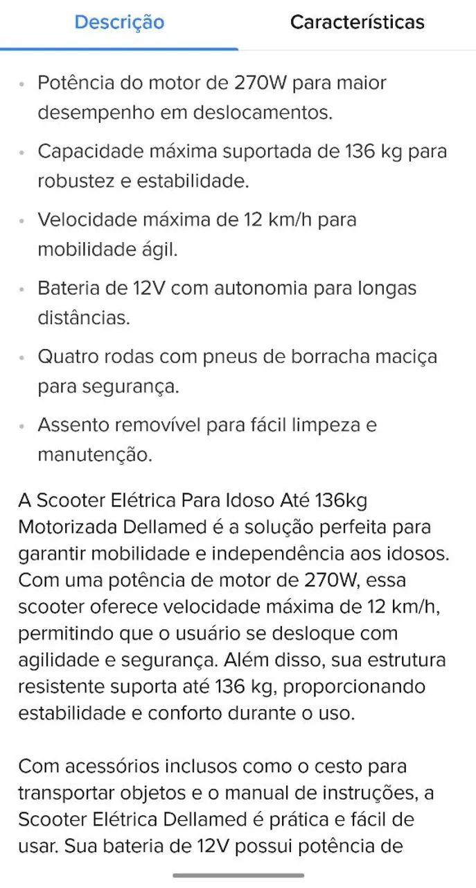 Scooter Elétrica Para Idoso - Foto 4