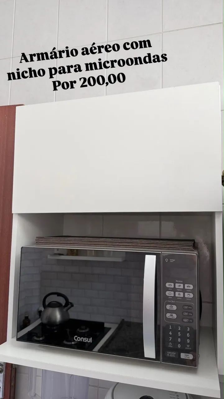 Armário com nicho aéreo 