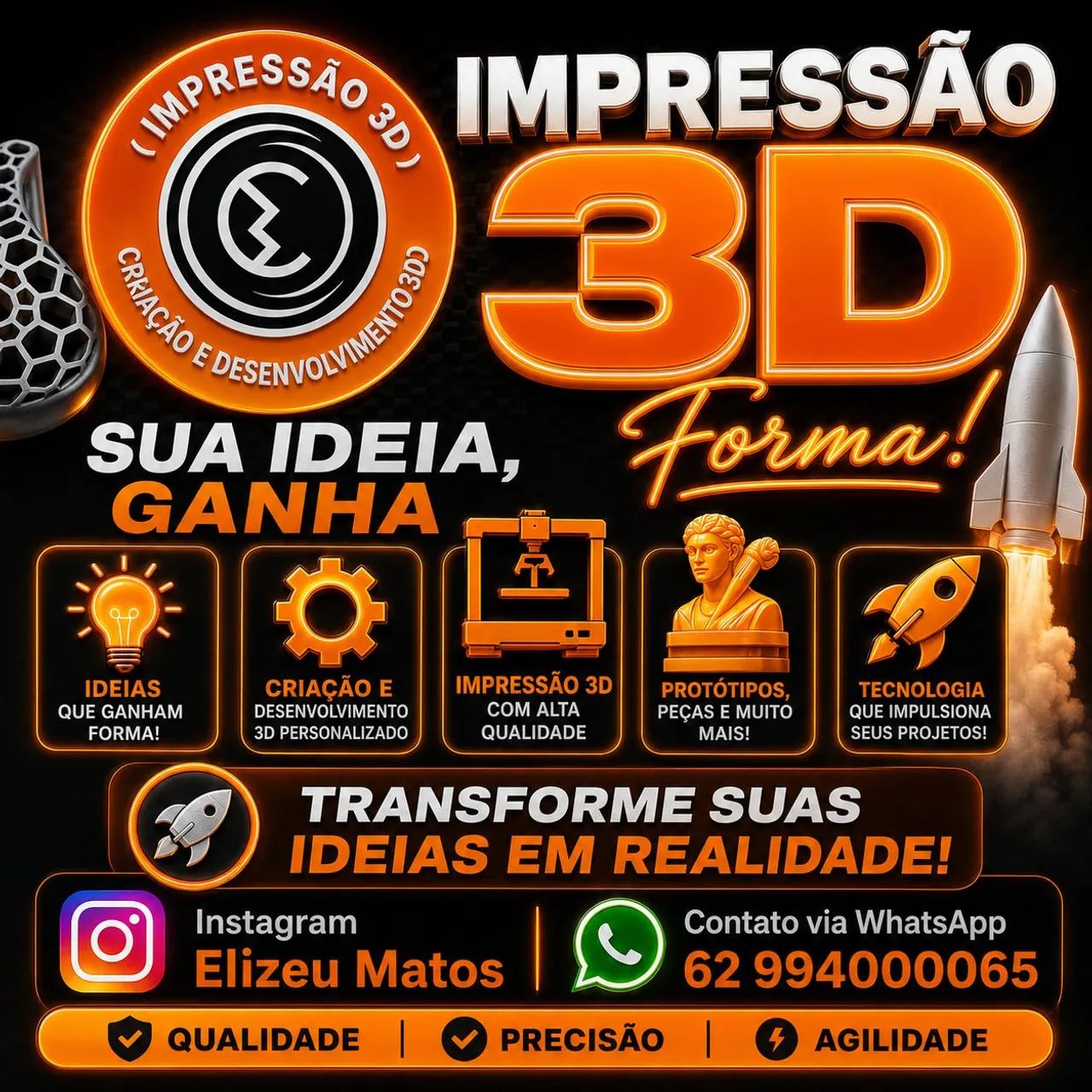 Impressão 3d e Modelagem 
