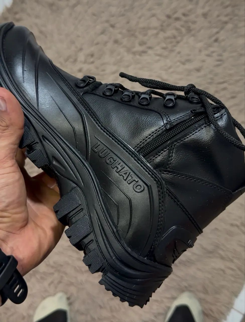 Bota tática Lughato Cano Curto 