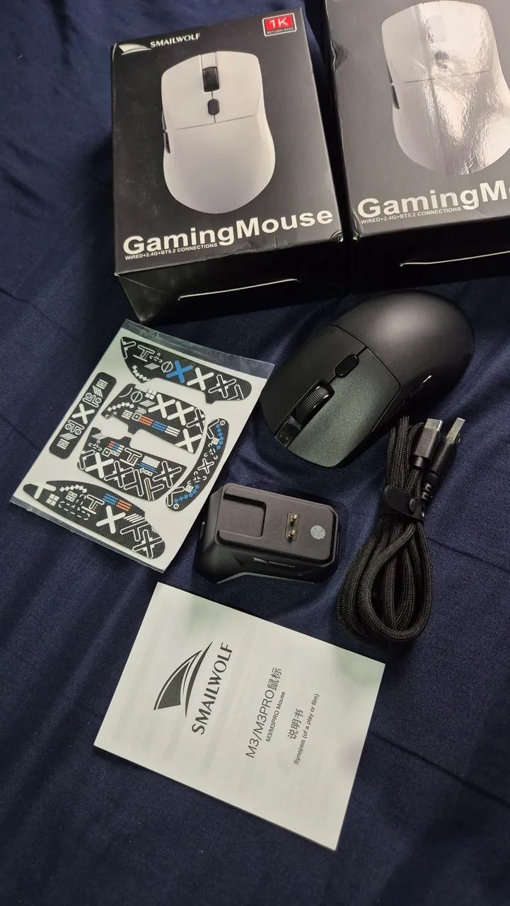 Mouse Gamer Sem Fio Smailwolf M3 Pro+ Tri Mode + Base de Carregamento - Foto 3