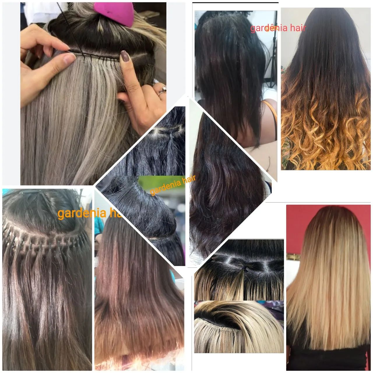 Coloco mega hair ponto americano 
