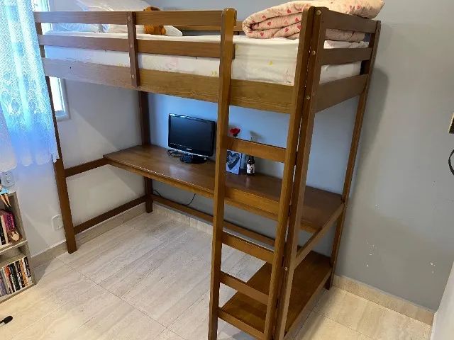 cama com mezanino lais mel - etna - Foto 4