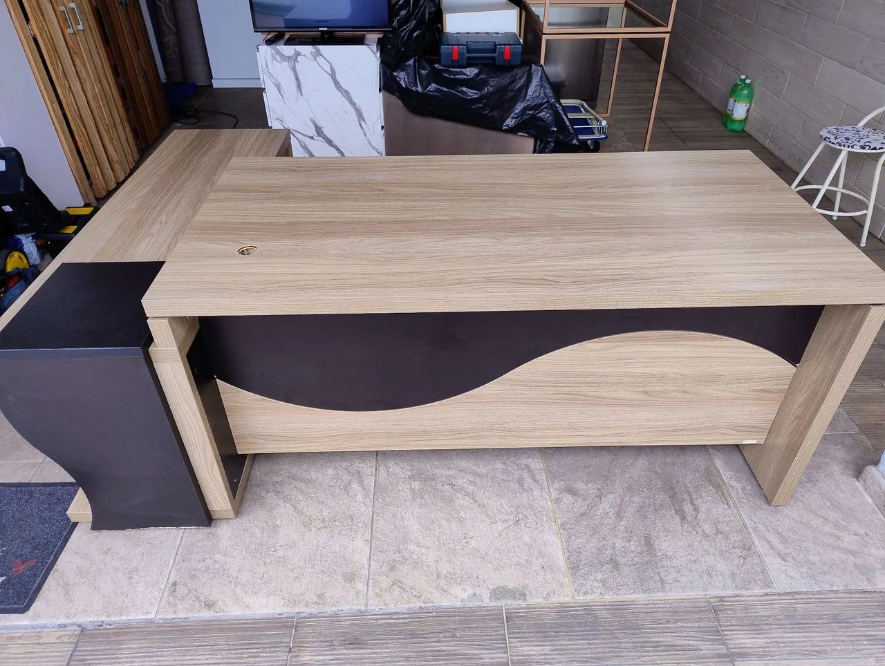 Mesa escritório em L  - Foto 2