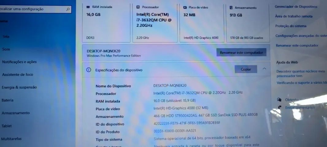 Notebook Acer Core i7, 16 GB RAM, SSD + HD - pronto para uso - Foto 2