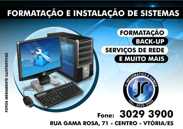 Assistência Técnica em Noteboos e Desktops.