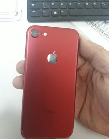 IPhone 7 Red 128 GB - Vendo ou troco - Foto 2
