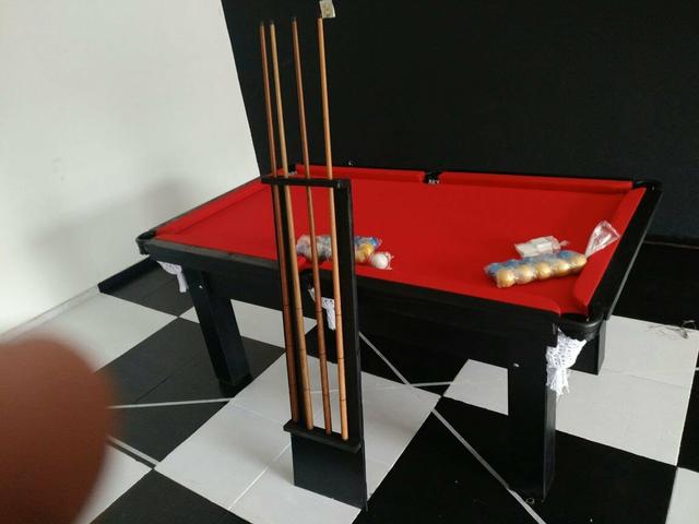 Vendo Mesa de Bilhar e Pebolim - Foto 5