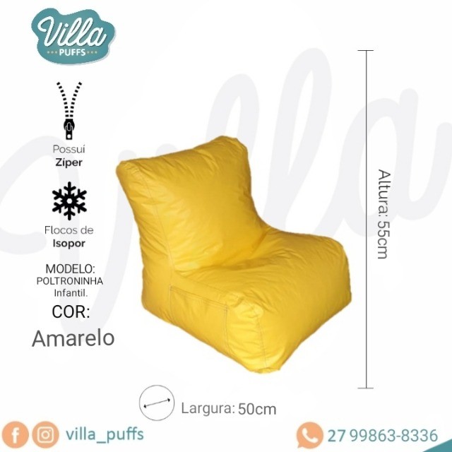 Puff Poltroninha decorativa - para sala e escritório - A pronta entrega! - Foto 6